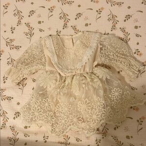 Cream Lace Baby Dress